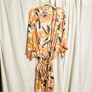 Multicolor Abstract Kimono Robe : World Market